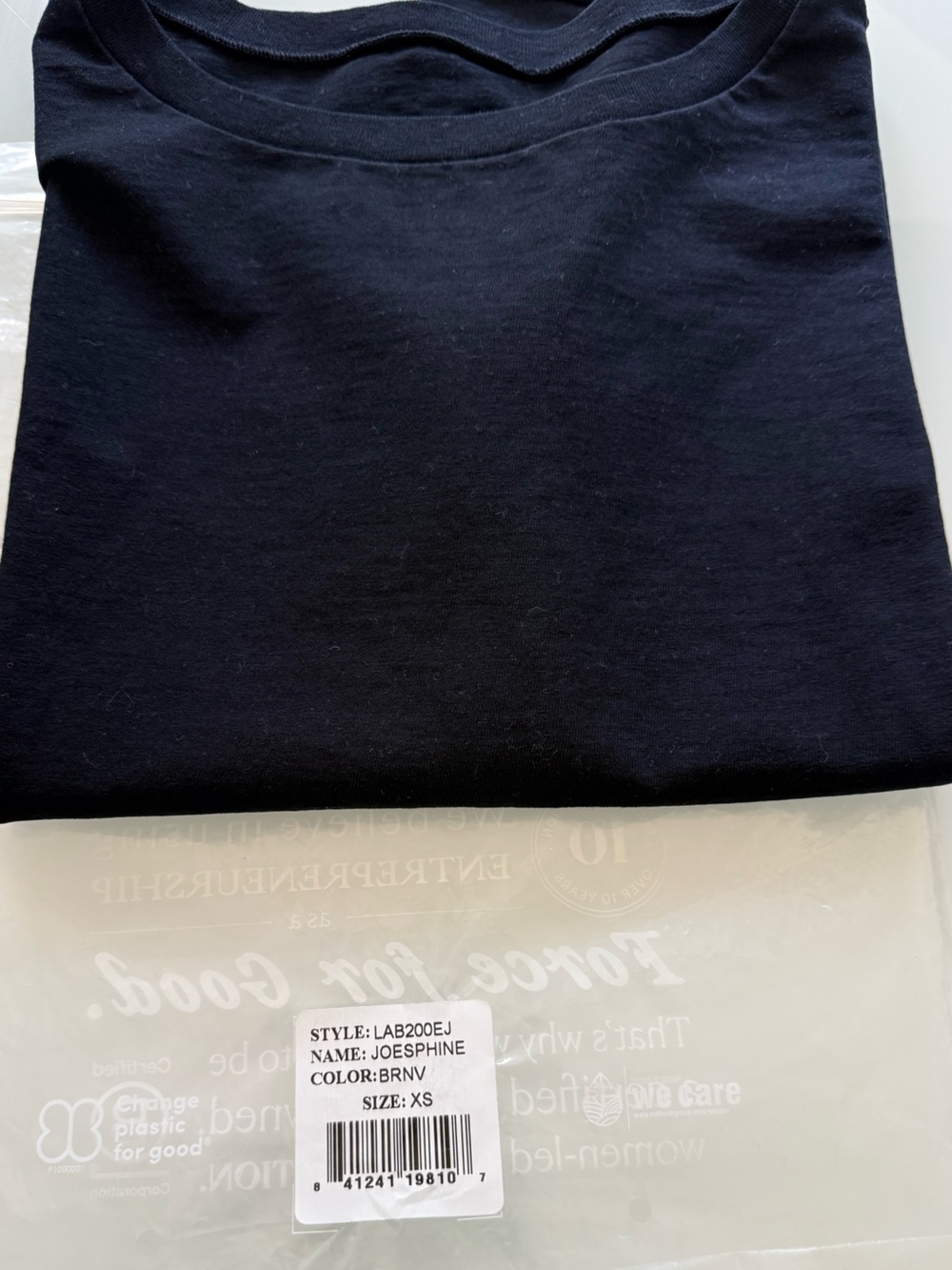 Frank & Eileen Josephine tee in British Navy size XS NEW - Picture 10 of 10